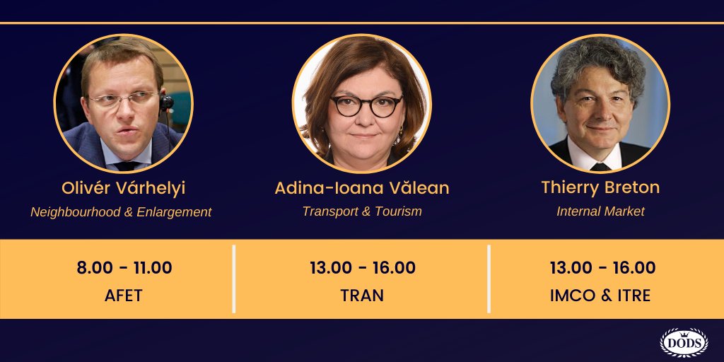 📢#EPhearings2019 of 🇭🇺🇷🇴🇫🇷 candidates today!👇
#VdLCommission #VdL #EPhearings