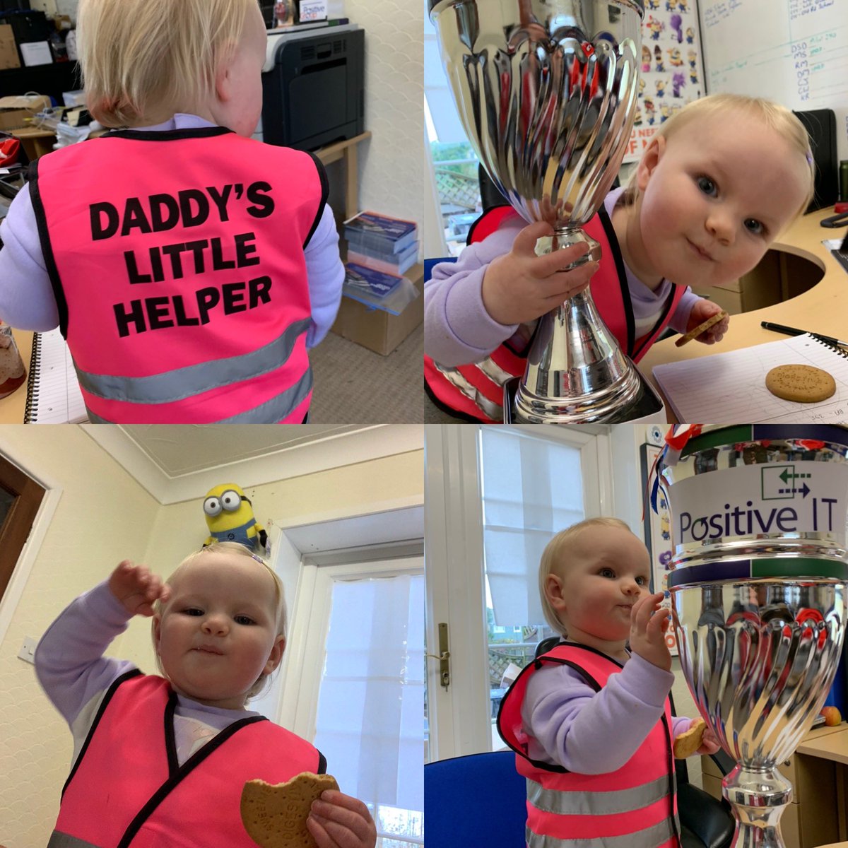 PositiveITwales's tweet photo. Employee of the Month was a tough one but the right person has won it!! #employeeofthemonth #engineerofthemonth #babyofthemonth #octoberaward #award #startthemyoung #positiveit #positivegroup #positive #data #it #networking #cctv #telecoms #broadband #mobiles #accesscontrol https://t.co/vCoXEmJtTc
