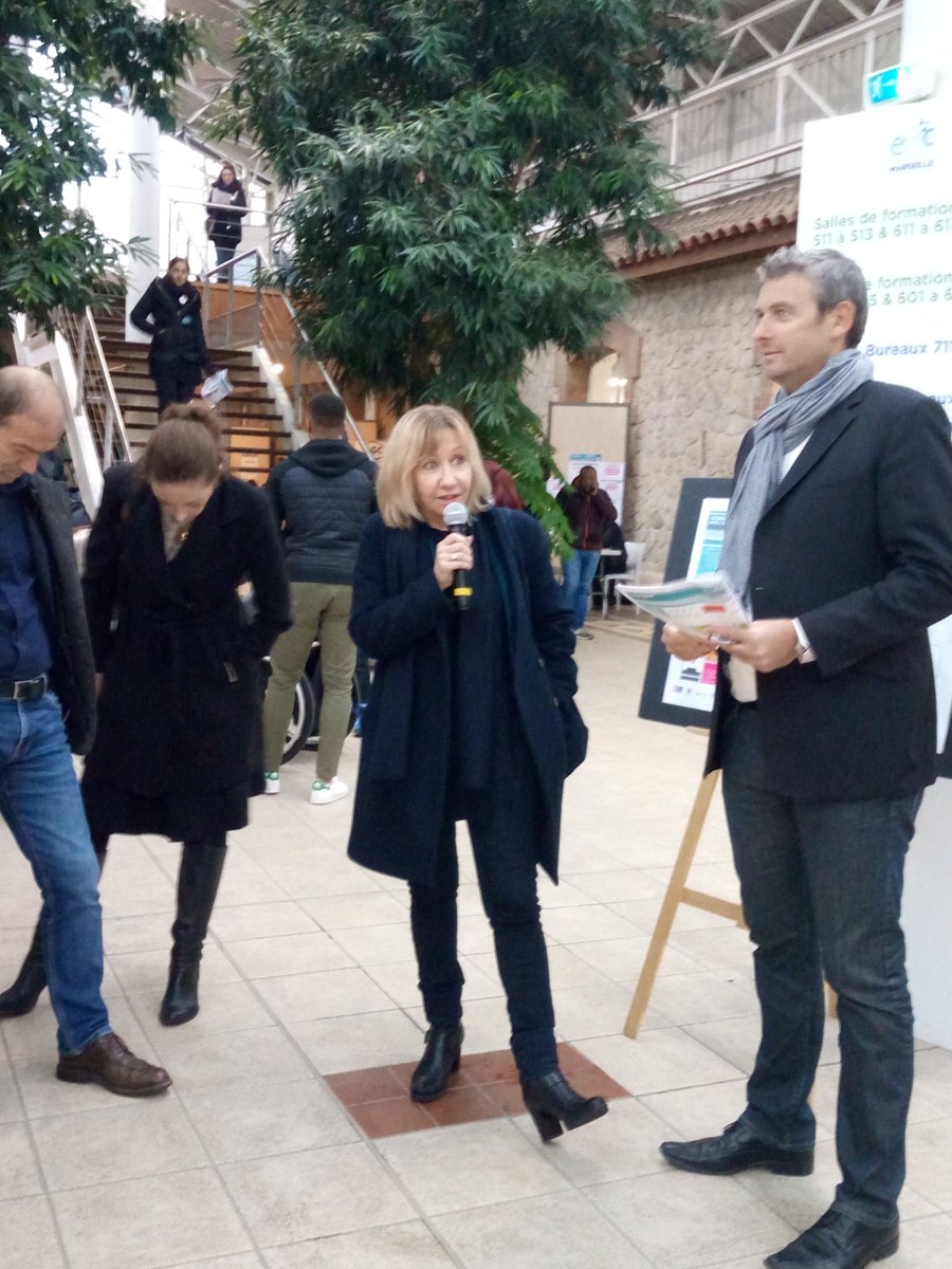 Discours inaugural du #forumnord à @E2C_Marseille. Plus de 50 entreprises et 700 candidats à cette heure 👍 un franc succès 🏆 bravo à tous les partenaires organisateurs et aux 25 conseillers mobilisés des agences de <a href="/pe_marseille15/">CAP PINEDE</a> <a href="/pe_marseille14/">diego bonnardel</a> et @pe_marseille16 👏👏👏