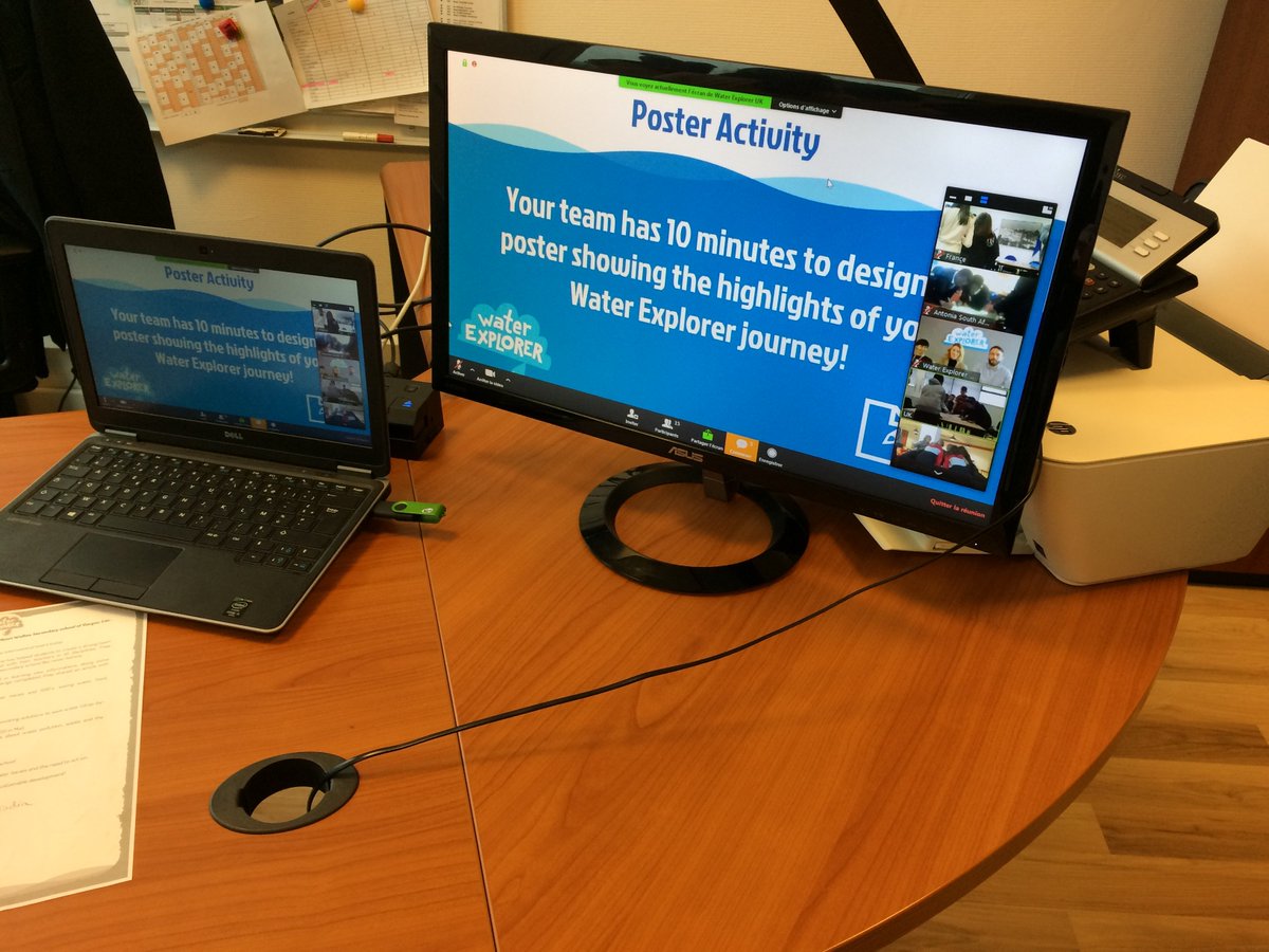 Mardi dernier a eu lieu la finale internationale en visioconférence ! 7 élèves du collège Henri Wallon de Garges-lès-Gonesse ont défendu leur projet. Un défi consistant à réaliser un poster en 10min a eu lieu. Bravo à cette équipe d'explorateurs !👏💧