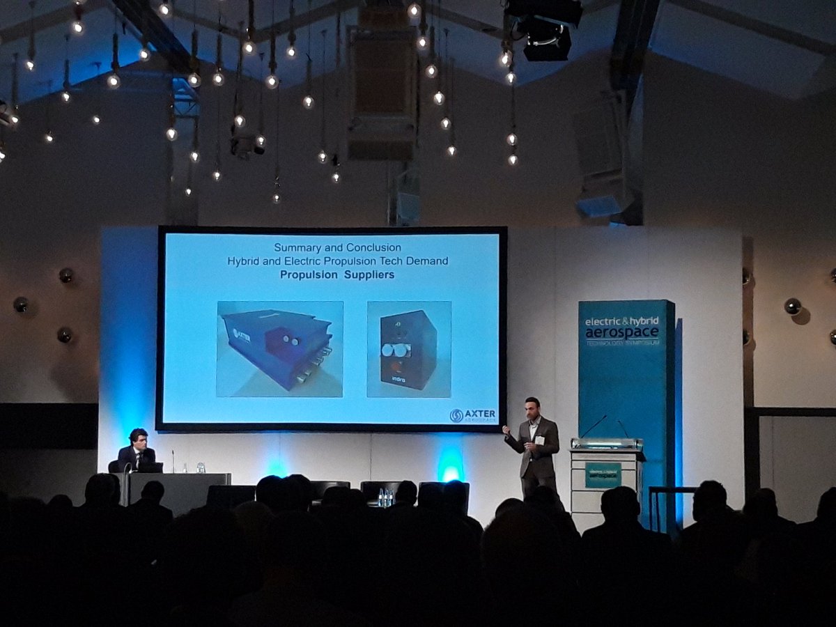 M. Sanchez from <a href="/AXTERAEROSPACE/">AXTER AEROSPACE</a>  presenting #Hybrid propulsion airplanes - market and experience #ehats