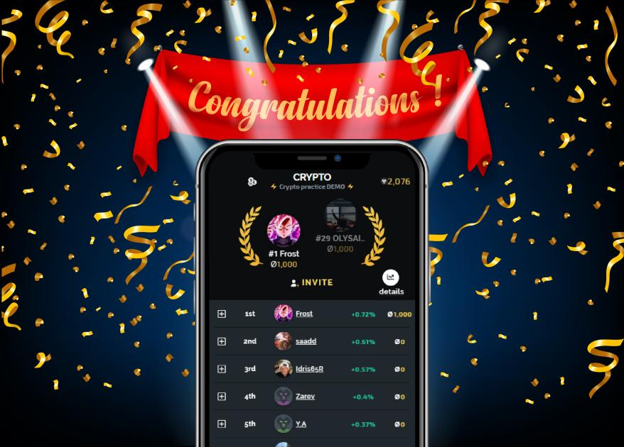 Blockium_io's tweet photo. Congratulations to the winners! ๐ฅณ
#Tournament #Crypto #Blockium $Bok https://t.co/LJUhAXh47N