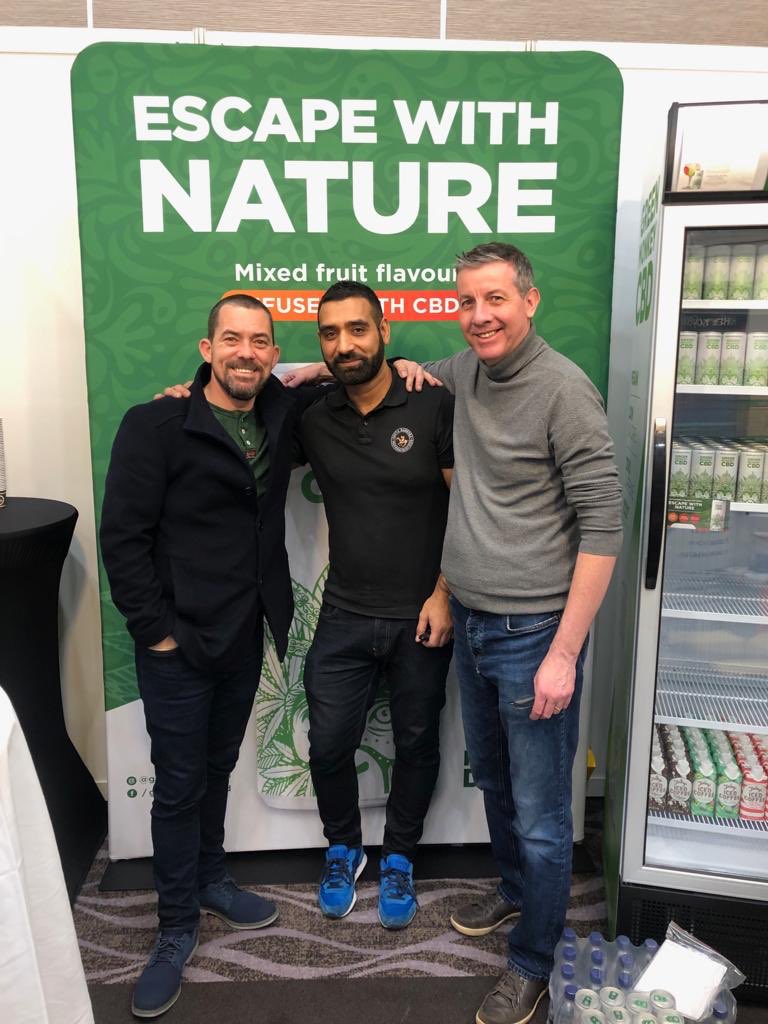 cbdgreenmonkey's tweet photo. Great fun this morning at @NIRetailer’s show here in #Belfast. Even bumped into a #PeakyBlinder @packylee. Come and say hello if you’re here #nrsummit https://t.co/VJJ318H0TQ