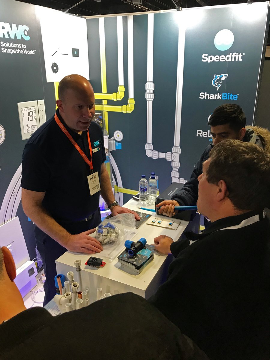 RWCUK's tweet photo. It's the last day of PHEX, Chelsea! ๐ ๏ธ We've been kept busy but had lots of fun!
You still have time to meet the #RWCfamily, One Complete Solution for Installers.
Come and see for yourself, we're on Stand 9!
#PHEX2019 #PHEX #JGSpeedfit #RelianceValves #SharkBite https://t.co/39BrDnSIUc