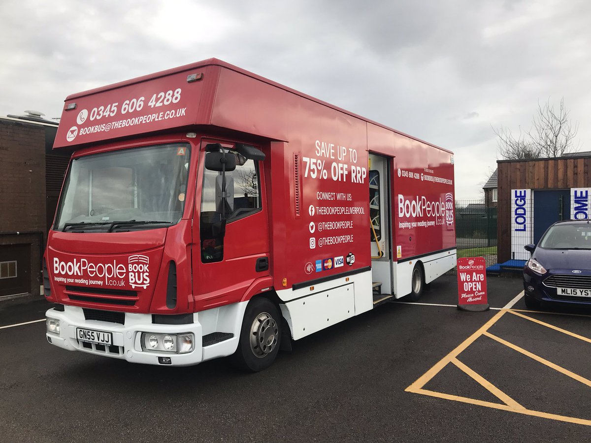 tbpevents's tweet photo. Today we are back in Wigan Castle Hill St Philips CofE Primary School. Lots of exciting books on board our bus @castle_hill_sch https://t.co/ObD9iqqHma