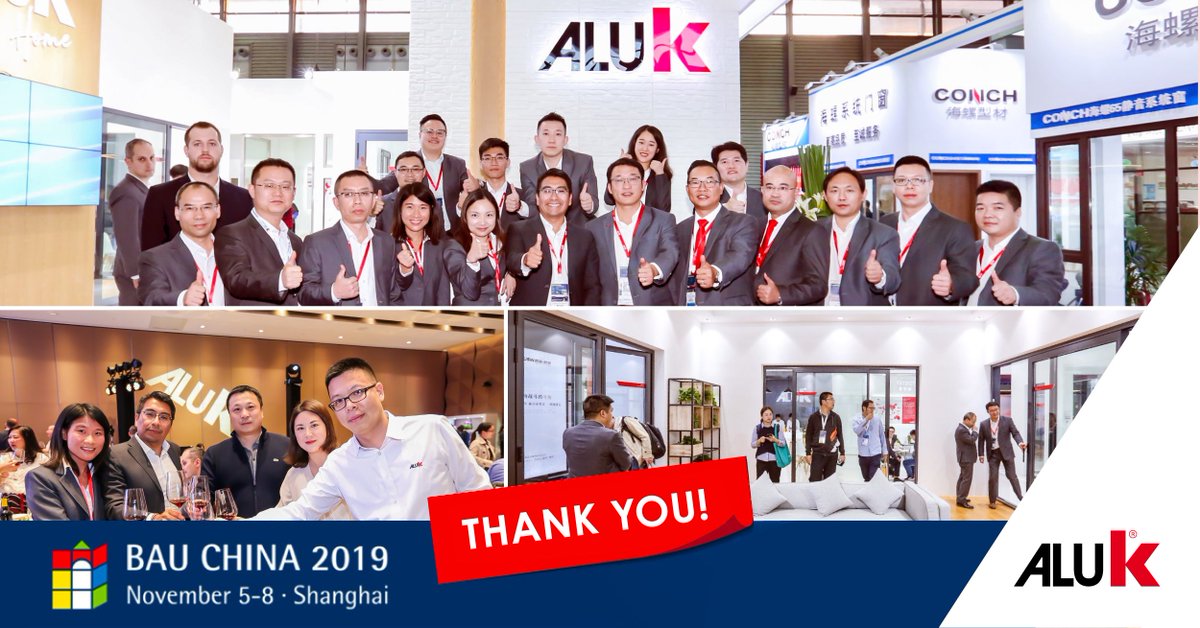 AluK_Int's tweet photo. #AluKChina wish to thank all their visitors &amp; organizers of the #FenestrationBAUChina 2019.  It was a great opportunity to dig deep into the #Windows Industry.  More details about the 4 days event here: https://t.co/g9sWgrVuvf #China #AluminiumSolutions #TradeShow #Shanghai https://t.co/Ofnxst0v1B