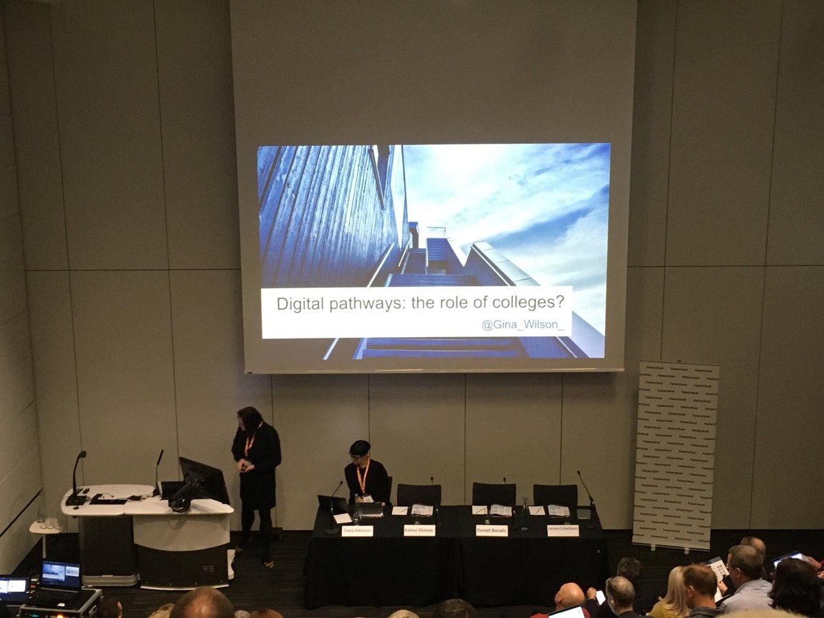steuhi's tweet photo. Hearing about how colleges are working together to define their digital ambition with Gina Wilson at EduTech conference ⁦@ThinkUHI⁩ https://t.co/fUvfCdXCEC