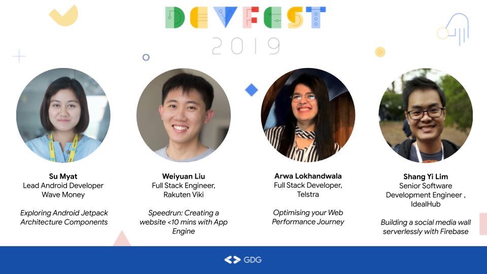So excited to speak at DevFest Singapore 2019 alongside with other wonderful speakers👩🏻‍💻🥰 If you are in Singapore do attend and say hi👋

<a href="/WomenTechmakers/">Women Techmakers</a> #10YearAnniversary 
#DevFest19 #Singapore #gdg #wtm