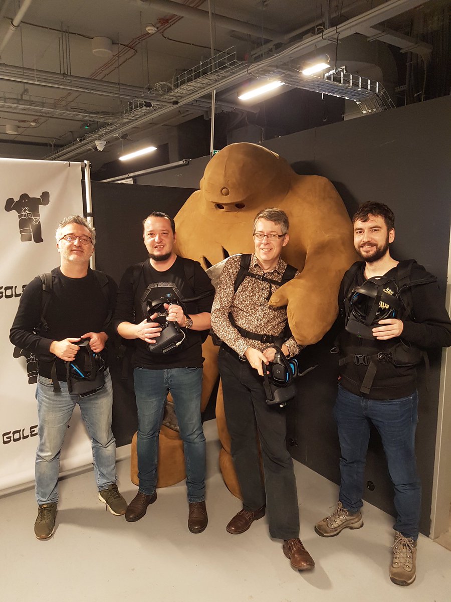 guvencat's tweet photo. Our Prague adventure ended with a great #golemvr experience, #bohemiainteractive game dev challenge and Museum Her visit 😎 Thank you again @gamedevcunicz and @GDACzech for everything 👏 GAMEHIGHED next stop is Finland 😉 https://t.co/aqs5rBXoJi