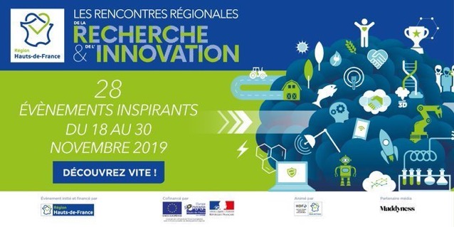 Avis aux entrepreneurs ! Du 18 au 30 novembre, boostez l'innovation de vos projets avec les rencontres régionales de la recherche et de l’innovation ! Au total 28 événements sont au programme dans 17 villes des #hautsdefrance 👉 bit.ly/2CDN78H Cc @innovationHDF