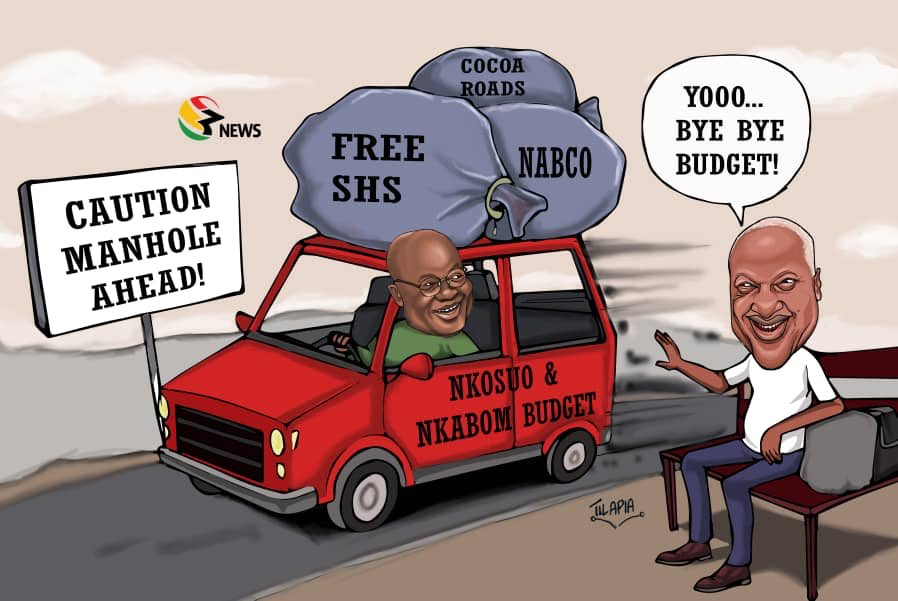 Tv3gh Cartoon Nkosuo Budget Car On A Bumpy Road Tv3newday