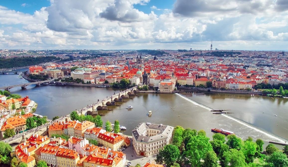 Prague from the air, Czechia 🇨🇿
#bridge #friver #city #Czechia #VisitCzechia #amazingczechia #CzechiaHeritage #Prague #cityscape