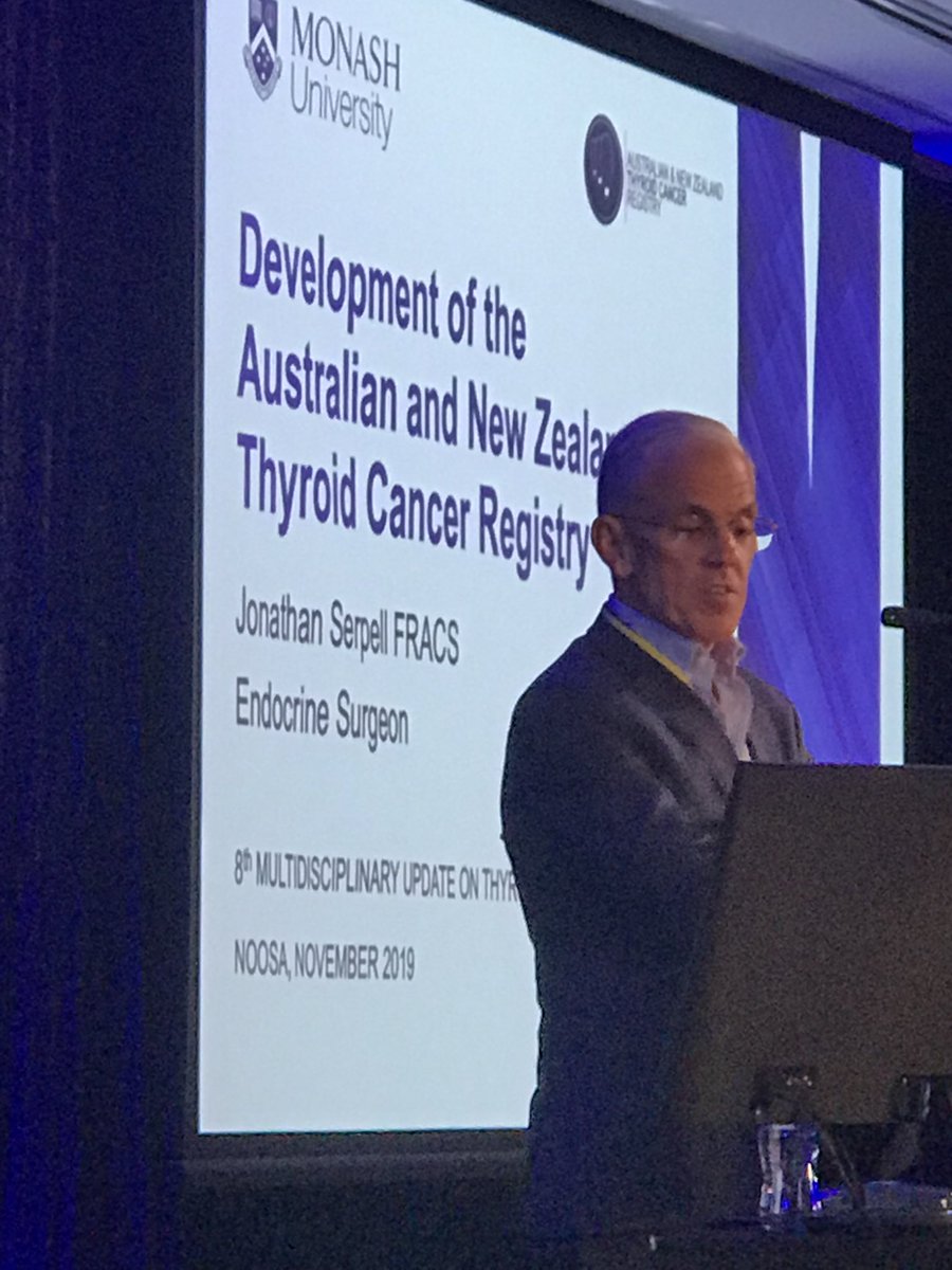 christophermpyk's tweet photo. Professor Jonathon Serpell promotes Thyroid Cancer Registry at Noosa Thyroid Conference https://t.co/wb2KmuLOJ8