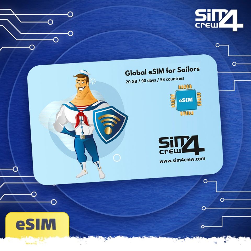 airalocom's tweet photo. Great news🤩 Sim4crew eSIM which is the most popular sailor SIM is now on https://t.co/OgrunClS2d A big big 20GB data valid for 90 days. #esim #airalo #sailors #Mariners #marinelife #sim4crew https://t.co/w7A7ADKcvu