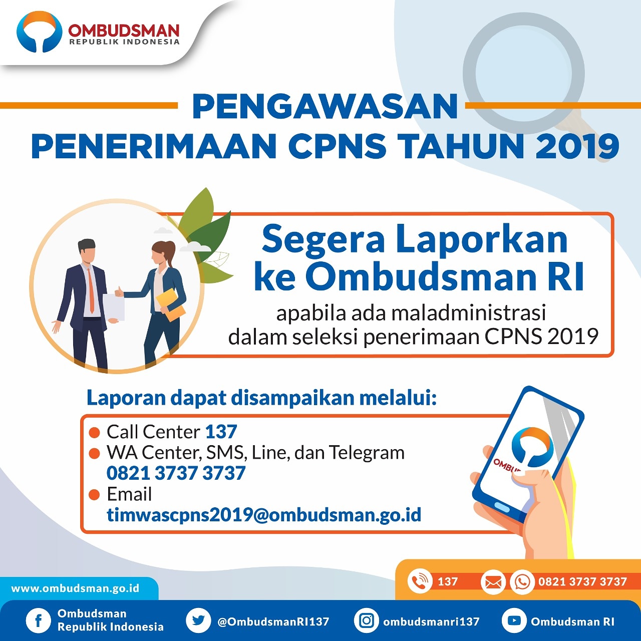 Surat Lamaran Ombudsman Pengumuman Seleksi Pendaftaran