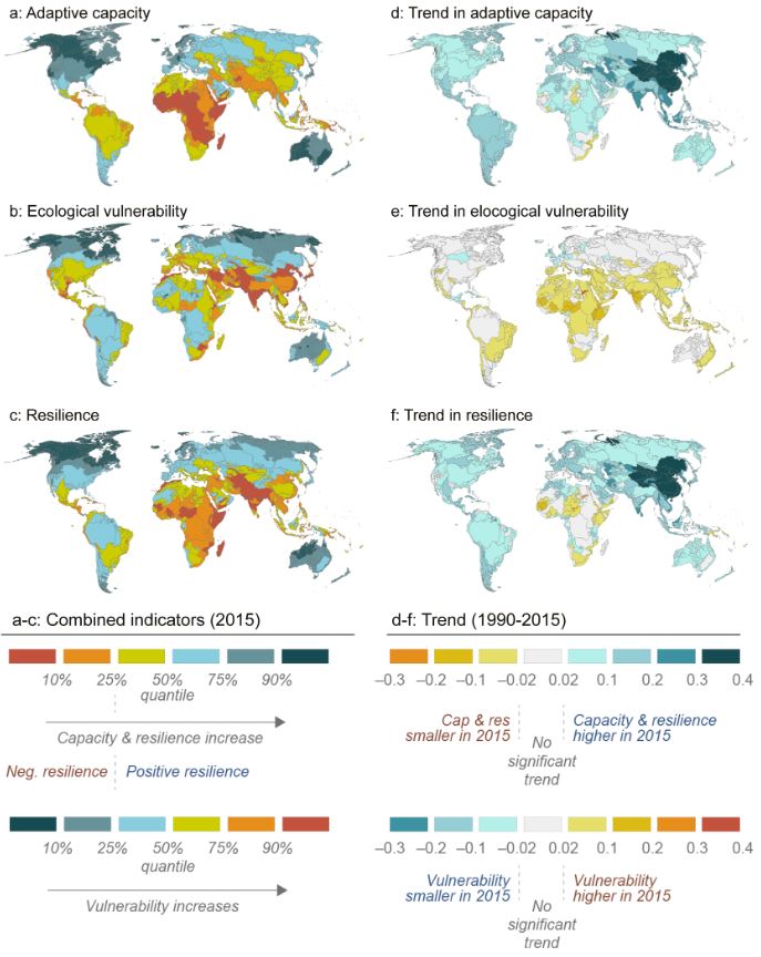 AaltoWAT's tweet photo. Africa and Asia experience equally low #resilience, but for different reasons. Read more about the controlling factors from our latest #openaccess article in @EarthsFutureEiC!
#waterscarcity #ecologicalvulnerability #adaptivecapacity #globalanalysis
https://t.co/wuOFlkhsYf https://t.co/ijd2tMAMYG