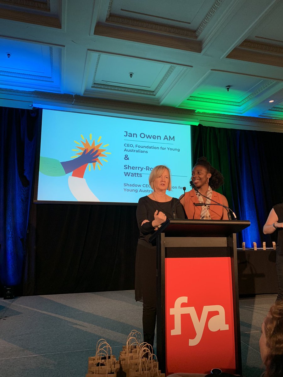 loukaparry's tweet image. Awesome to be in Melbourne for the #unleashedawards. @JanOwenAM and Sherry-Rose Bih Watts kicking us off in celebrating the amazing achievements of young people across #Australia. @fya_org