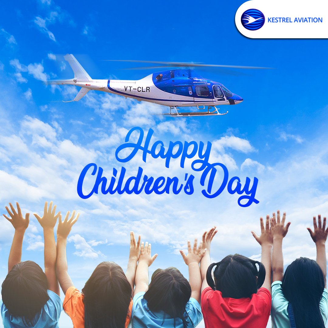 KestrelIndia's tweet photo. Keep the child in you alive and flying high.
Happy Children’s Day
#KestrelAviation #HappyChildrensDay #ChildHoodMemories #ChildrensDay2019
#FlyWithKestrel #CharterHelicopter #ChildHood https://t.co/6J3ng2aTza