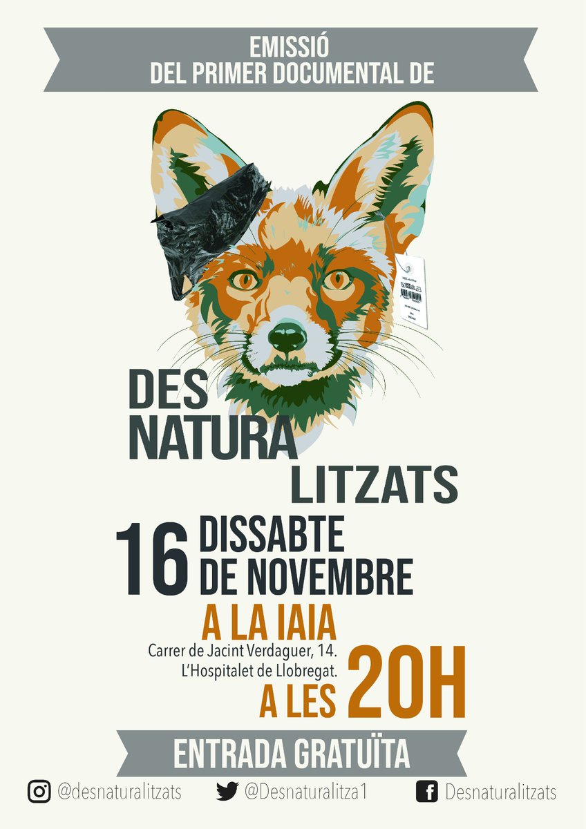 Desnaturalitza1's tweet photo. Aquest dissabte, després del meravellós taller de cine que imparteixen a La Iaia, ateneu popular, hi haurà un visionat del Riu desANIMAT. Està tothom convidat a les dues coses!! Veniuuuu!! El taller comença a les 18:30h. #promou #cultura #betevéDesnaturalitzats #eco #sostenible https://t.co/vYf9OPZw7a