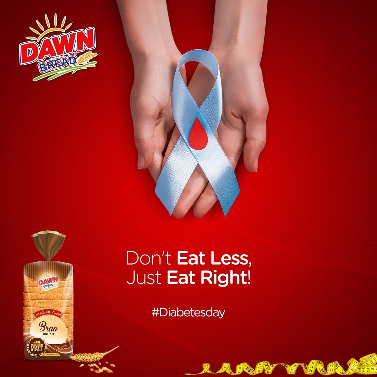 dawnbread's tweet photo. Outrun diabetes by choosing the right food for your daily diet. Dawn Bran Bread is loaded with essential nutrients and vitamins that helps you to live a healthy and happy life. 
#DawnBread #WorldDiabetesDay #BranBread https://t.co/HdsRKHHEeB