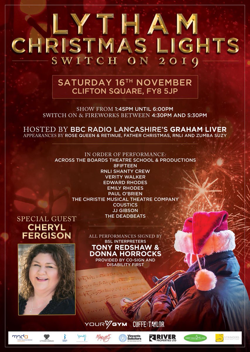 🎄Lytham Christmas Lights Switch on 2019🎄

With special guest Cheryl ferguson the switch on takes place this Saturday 16th November! ✨

#FeelingFestive