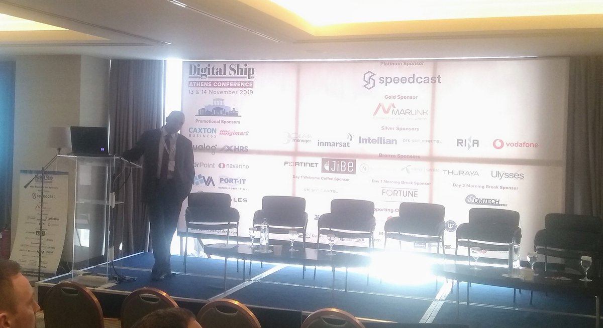 TheDigitalShip's tweet photo. Capt. Rohit Tandon of FML Ship Management reiterates the importance of finding a solution specific to your technical and operational needs. "There is no one stop shop that does everything for ship management" #dsathens #shipperformance #shipmanagement #maritime https://t.co/1Kl29f4TBZ