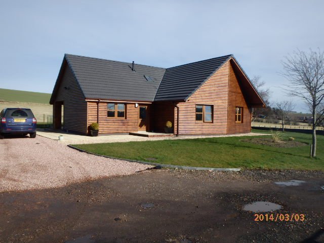 A log cabin near St Andrews in Scotland that Lakesndales have been surveying for their ten year warranty