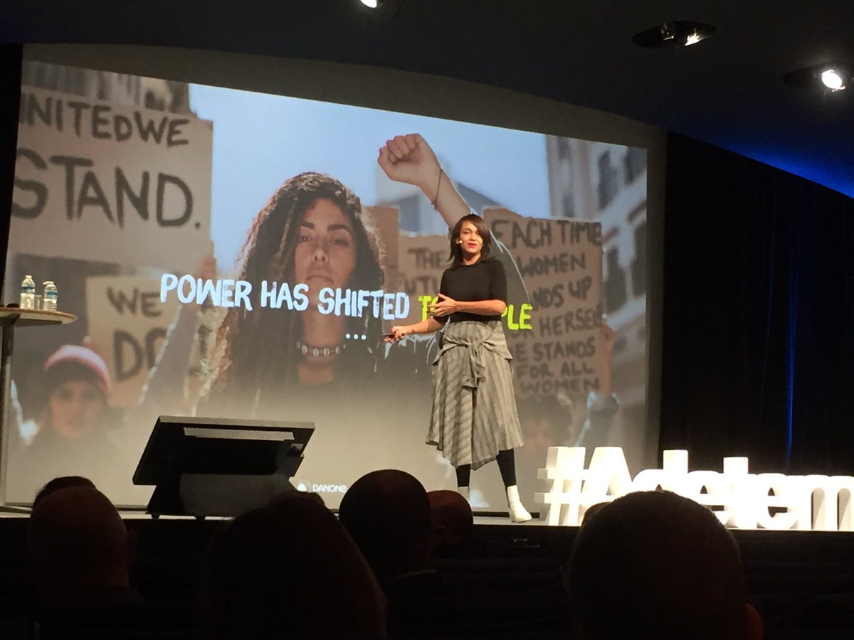 ThierrySpencer's tweet image. « Power has shifted to people, nous devons réinventer notre marketing » nous déclare la Chief Mkg Officer de #danone ce matin « les clients décident ce qui est vrai » #adetemfactory