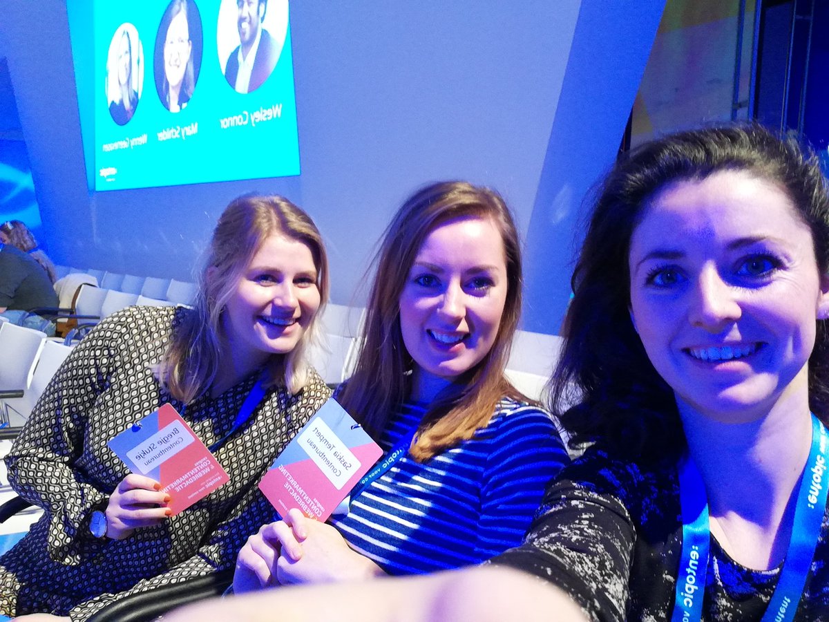 Goede content? Houden we van! Daarom zijn @Saskia_Tempert, <a href="/Michelle_vdPoll/">Michellevandepoll</a> en Bregje vandaag aanwezig bij het Congres Contentmarketing &amp; Webredactie van <a href="/entopic/">Entopic</a>. En daar zijn ze behoorlijk content mee! #cmw19
