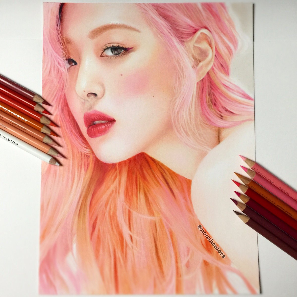Finally finished my Sulli drawing. Rest in peace beautiful angel 💖 #Sulli  #ChoiJinri #Jinri #fx #Kpop #rip #memorial #art #drawing #fanart, image size:1200x1200