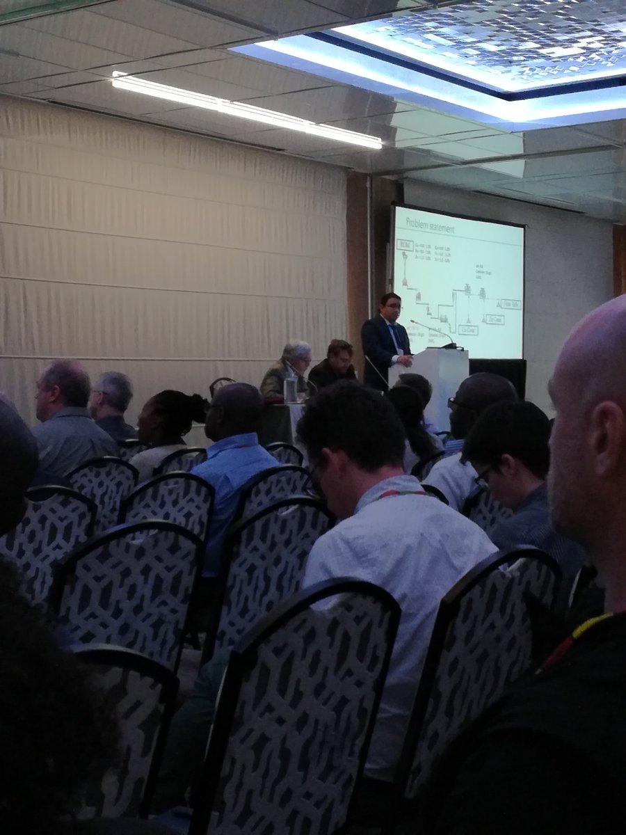 paulinechoshane's tweet photo. Juan Frausto Gonzalez from @metsogroup Canada presents a paper at #flotation19 : Selective recovery of copper and zinc sulphides in the presence of pyrrhotite and hard process water #Metso https://t.co/uyvSBcz7Eh
