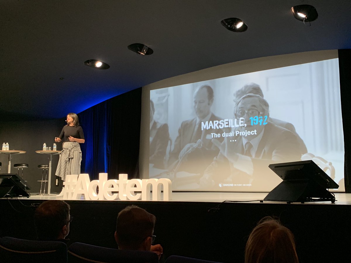 Aurelien_Gohier's tweet image. « Il n’y a pas de projet économique sans projet social » — « Redonner le pouvoir au #consommateur » — « La révolution de l’alimentation » — « Plus de justice sociale » — Les piliers stratégiques de @DanoneFR selon Valérie Hernando-Presse, CMO. Vous en pensez quoi ? #AdetemFactory