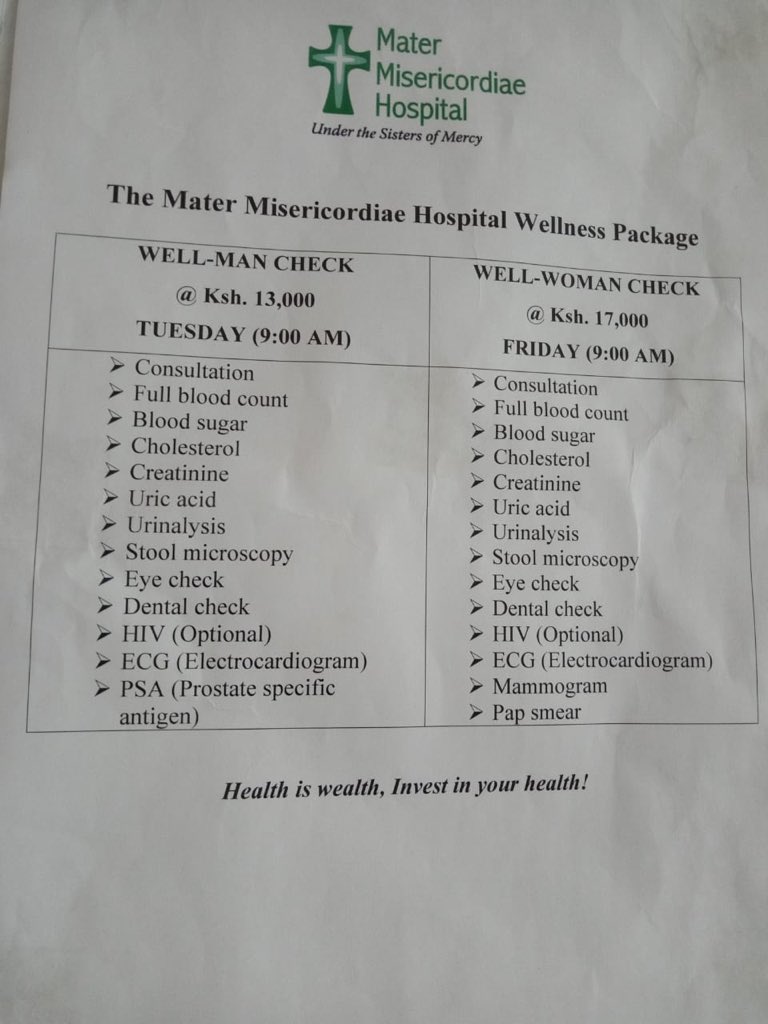 Mater Hospital between 13,000 and 17k. Thanks  @sarahnmwangi
