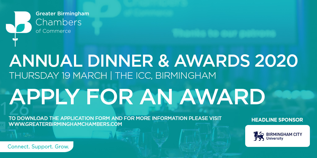 GrBhamChambers's tweet photo. Do you pride yourself on responsible business? We're looking for the FIRST winner of the Greater Birmingham Responsible Business Award. Be recognised for the work you do: https://t.co/JLGHlNvBV9 #GBCCAwards20 #brumhour https://t.co/xkM7i1k6v9