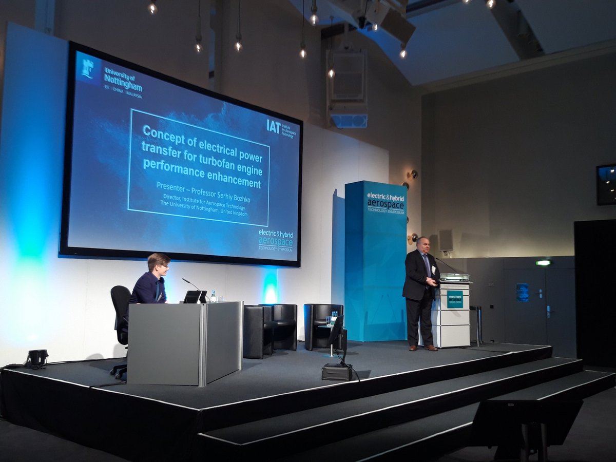 Day 2 of #ehats starts with a presentation from S. Bozhko <a href="/UKAeroInstitute/">ATI</a> introducing a concept of electrical power transfer for turbofan engine performance enhancement