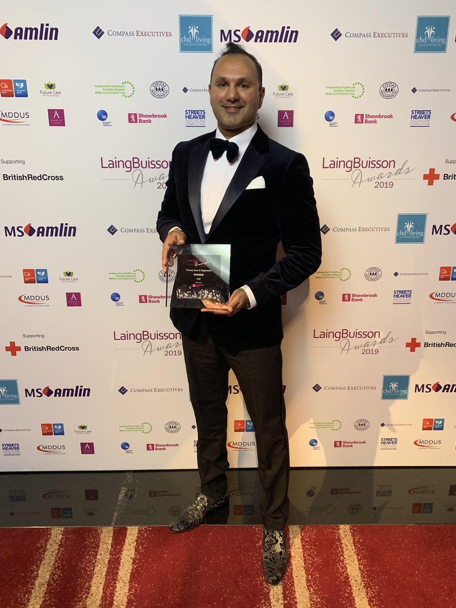 i_gpuk's tweet photo. Delighted to win the Primary Care Award at the very prestigious LaingBuisson Awards last night to cap an incredible 12 months for I-GP. https://t.co/bSuoWAqY79