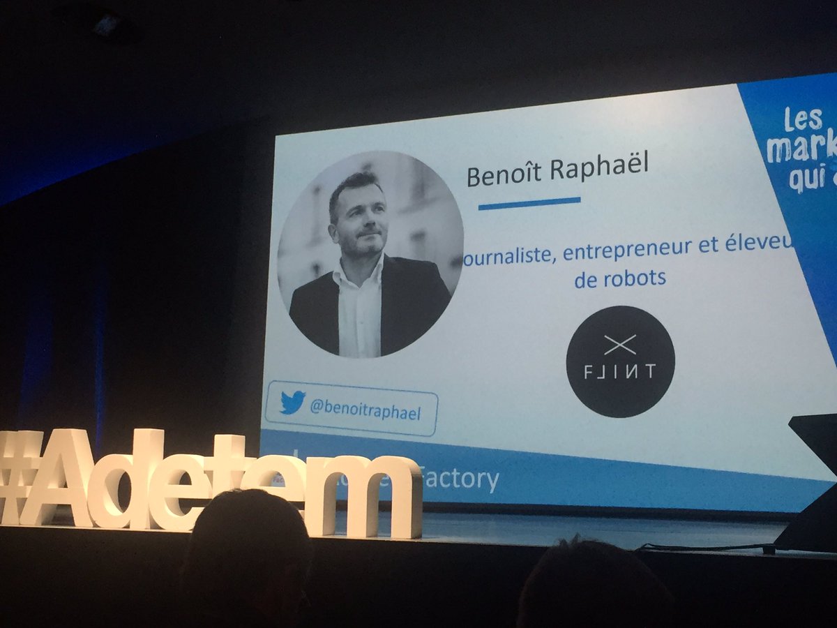 plaubignat's tweet image. Et maintenant, après un appel vibrant lancé aux humains, on écoute un éleveur de robots !! 😳😳
@FlintRobot @benoitraphael 
#AdetemFactory