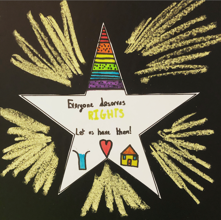 CYPCS's tweet photo. What's your #7WordStory of children's human rights?

The #UNCRC turns 30 next week, and to celebrate we're asking people of all ages to tell us what the Convention means to them in seven words. Here's a #7WordStory from a pupil at @FoxCovertRCPS to start things off 🎉

#CRC30 https://t.co/jEwObeIf2M