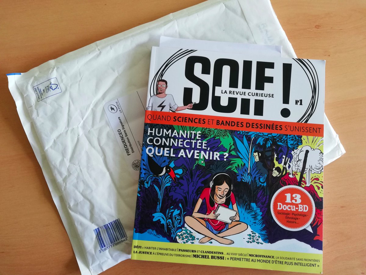 "Et si on imaginait la vulgarisation des savoirs par la BD ?" C’est le pari réussi de #SOIF ! La Revue Curieuse #Vulgarisation #SHS #BD @PETITAPETIT__ @univrouen 1/3