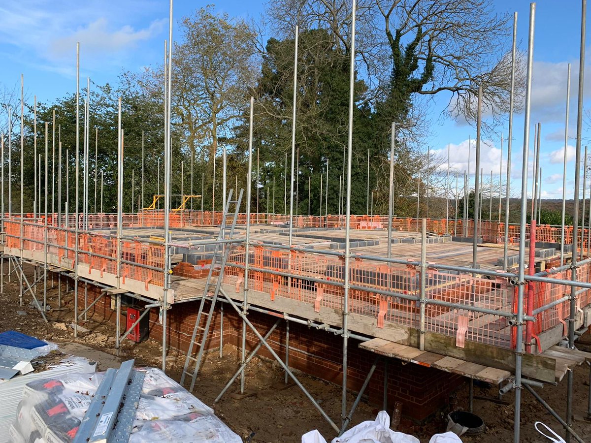 VulcanEllis's tweet photo. 1st lift complete at Garden House, ready for superstructure to continue. 

#construction #building #constructionsite #progress https://t.co/cPc4R9pegL