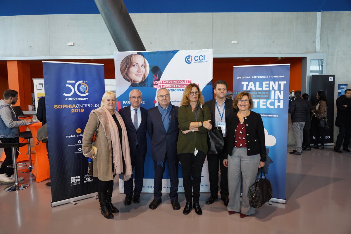 JeanLeonetti's tweet photo. Le 1er salon Talent in Tech organisé par la CCI à l‘azurarena d’Antibes accueille 55 entreprises et propose plus de 400 emplois. C'est en réussissant à attirer les talents de demain que Sophia Antipolis assure son attractivité et son futurs en matière de numérique et d'innovation https://t.co/1nEayC103X