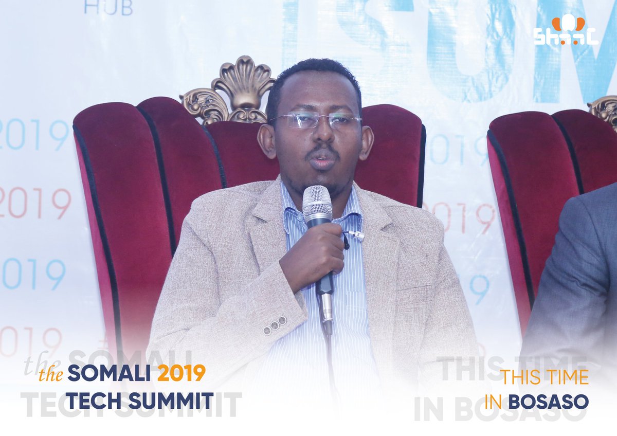 Our clan-based culture is inhibiting the new ideas and the development of entrepreneurs in our society - Mohamed Mahad - Director of Himilo College.
#Panelist #SomaliTechSummit #IOT #SiHUB #STS2019 #innovation #summit #techsummit