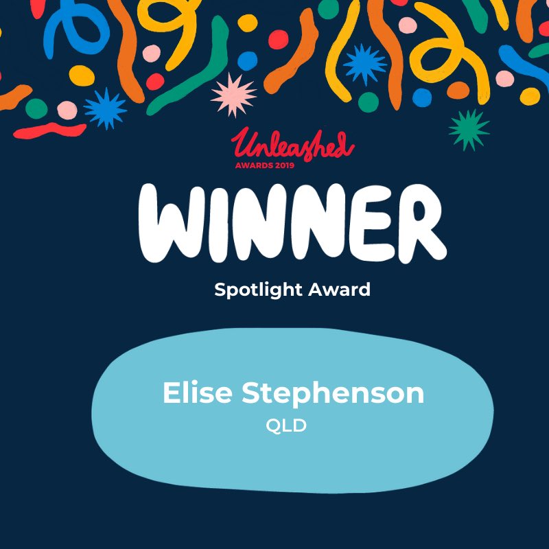 fya_org's tweet image. Decorated trans and gender diverse advocate @georgiestone16 is the presenter (and hero!) of the #unleashedawards 2019 Spotlight Award, and Elise Stephenson is our amazing winner! Woop! 📣