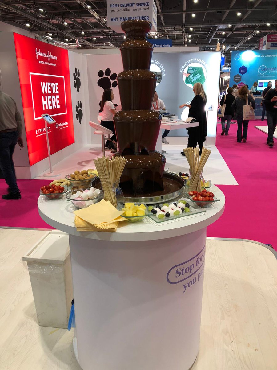 We are at <a href="/VetShow/">Vet Shows</a> for the next 2 days! Pop by stand N20, pull up a stool and say hi to the team😃 And don't forget to sample the chocolate fountain 😍