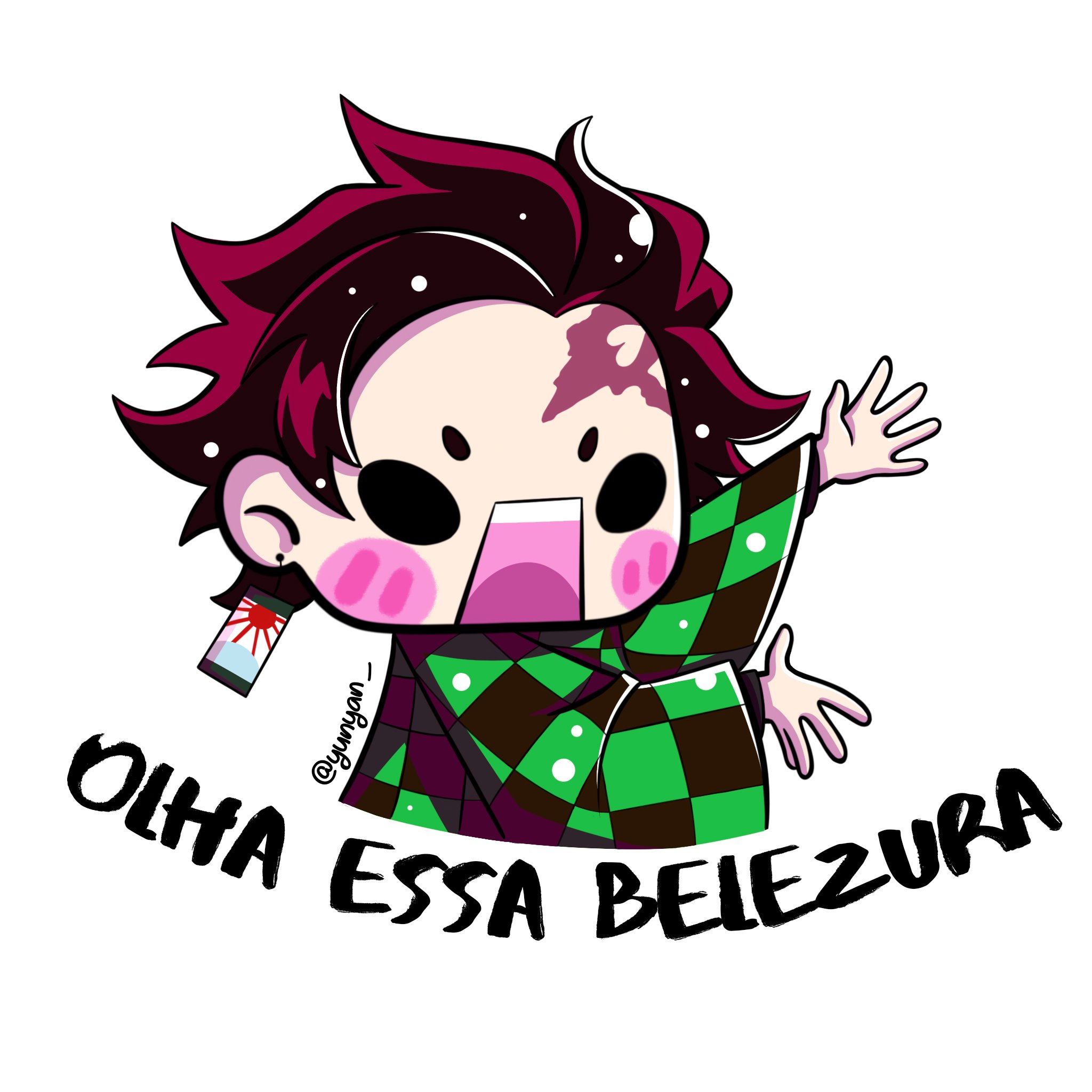 COMO DESENHAR o TANJIRO CHIBI de DEMON SLAYER passo a passo 