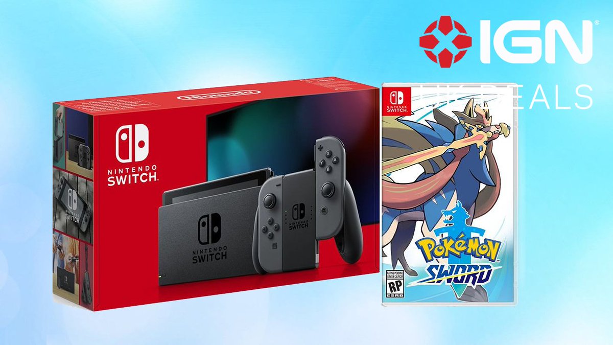 PCMagUKDeals's tweet photo. Grab Nintendo Switch &amp; Pokemon Sword bundle for £279.00, and more Switch bundles at @CurrysPCWorld​!
https://t.co/h3PpQfhGno

#BlackFriday2019 #BlackFriday #BlackFridayDeals https://t.co/Ju6HaltGuk