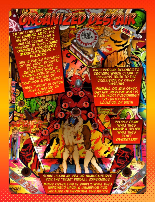 messiahcomplex's tweet image. #Pinball #Podcasts and others I am available (on a limited basis) to talk about “Game Of Depth” our latest Pinball Comic Book of Pincombo.com where we take the #Philosophy of #BruceLee, remove the #GenderBias &amp;amp; instead of hitting people in the eyes, we teach Pinball!