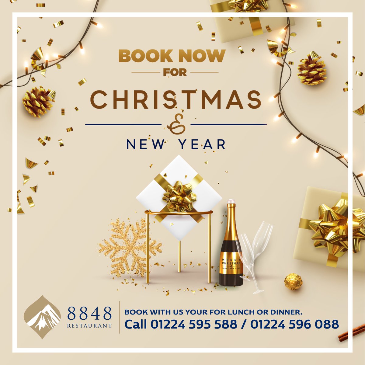 8848restaurant's tweet photo. Christmas bookings now being taken!!
Call: 01224 595 588 / 01224 596 088 or
visit: /www.8848restaurant.co.uk https://t.co/OgCDnfTirj