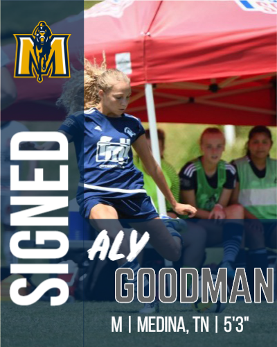 RacersSoccer's tweet photo. 🚨SIGNED🚨

Out of Medina, Tennessee, Murray State soccer welcomes Aly Goodman to the 2020 signing class!⚽️

#WeAreRacers🏇 https://t.co/Hnu88TWONm