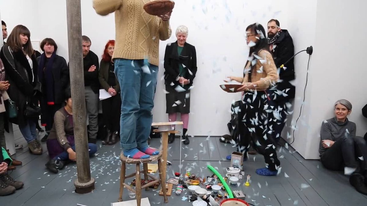 BagriFoundation's tweet photo. #OYAMAO inspired by Japanese #folkmusic perform tonight 
@Cafeoto. They will present a collaborative set exploring their unique combination of sounds from found object percussion to #electronic loops. Book: https://t.co/MZNnjlJ5Xy. A little preview: https://t.co/4eB1jLj1Qy https://t.co/zjIcFxNVHz